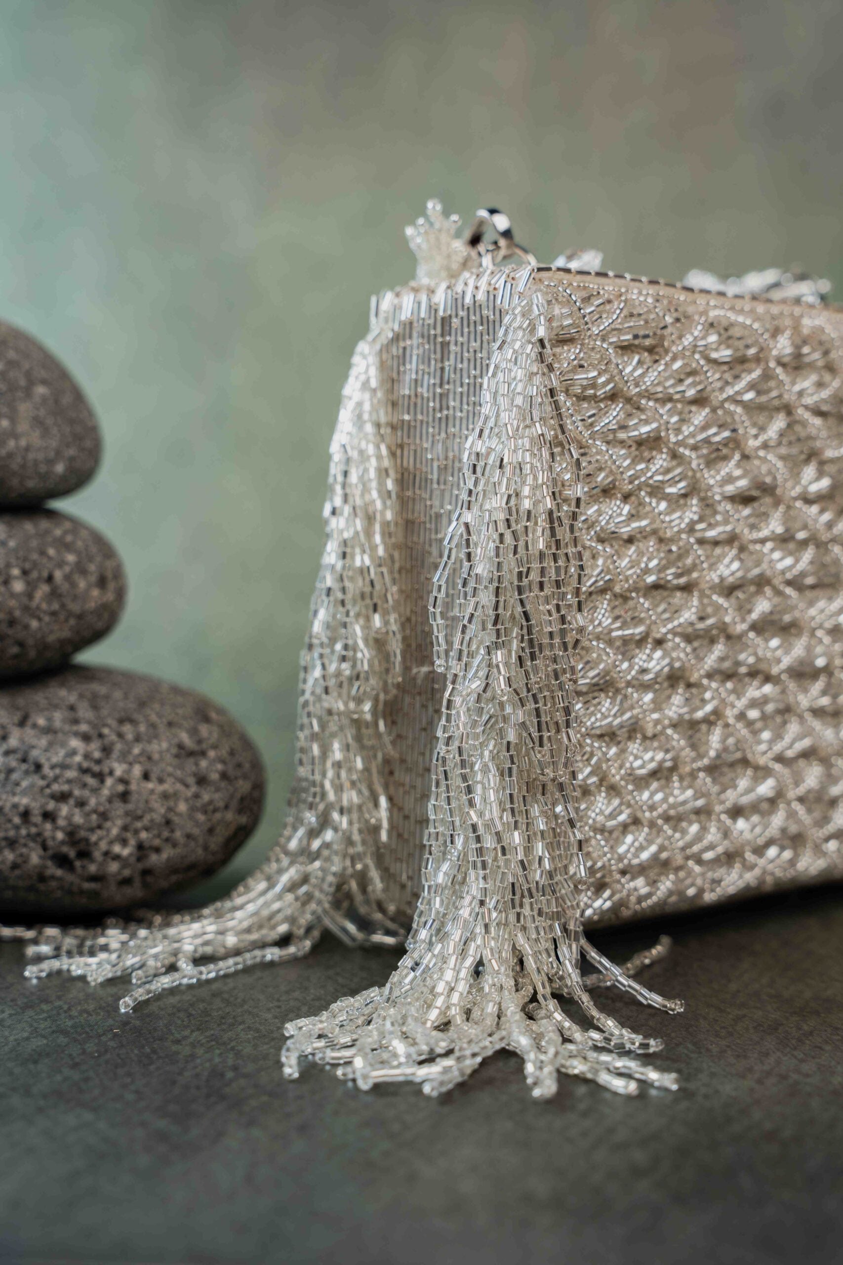 Weave Fringe Kasse Silver