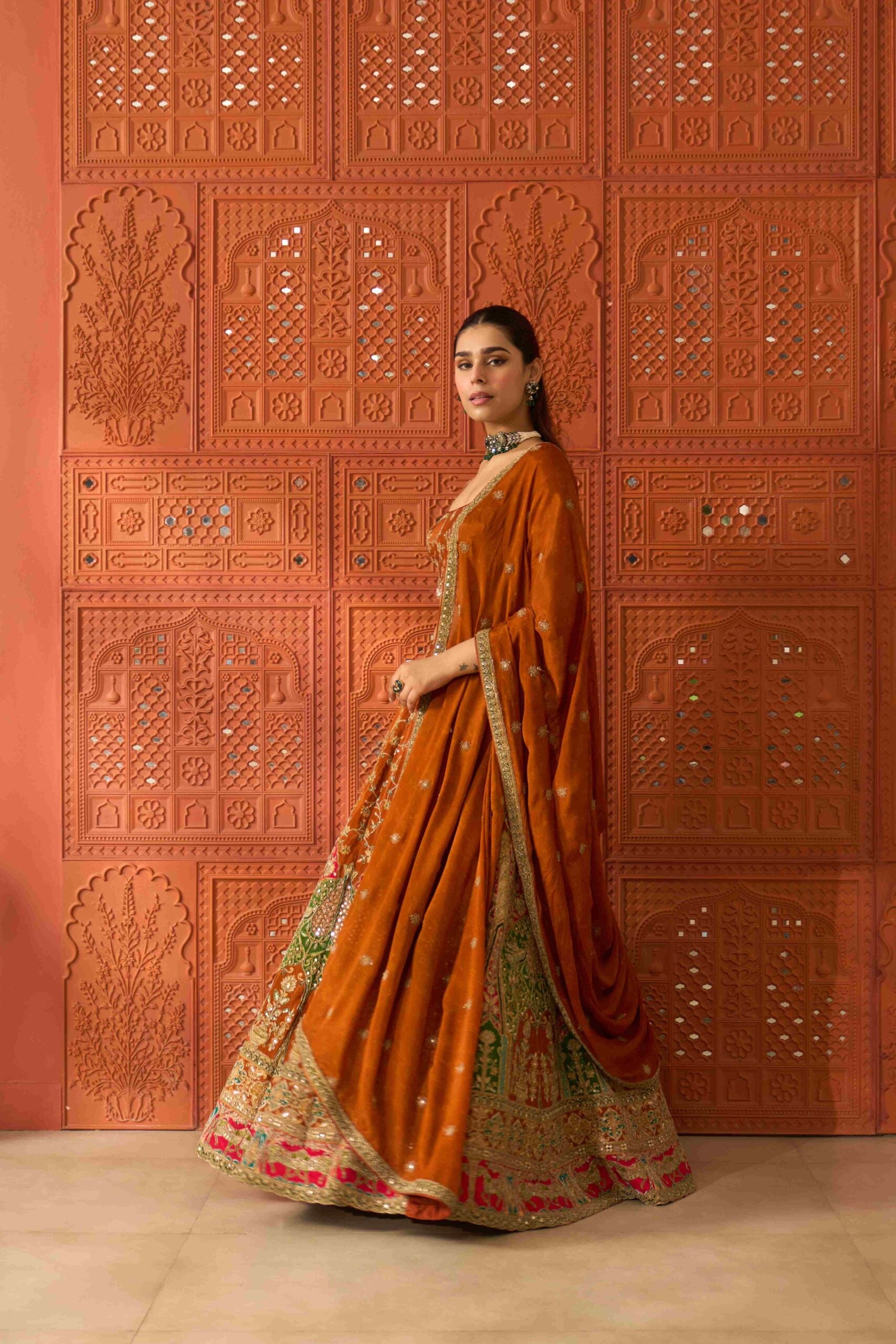 Sunehri Lehenga Set