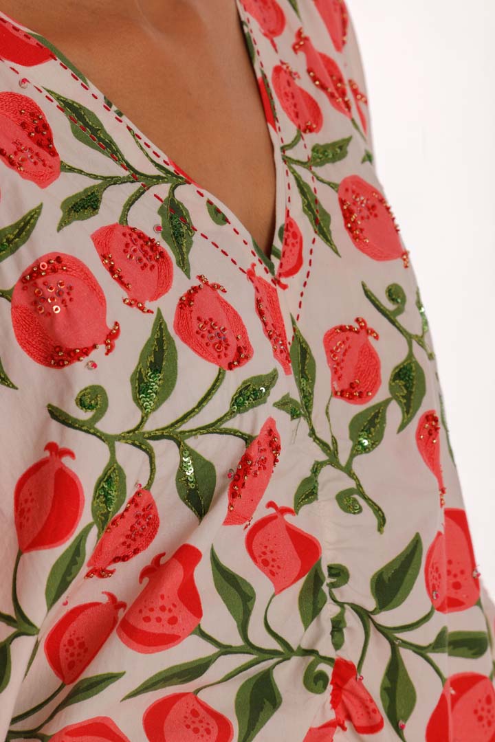 POMEGRANATE KAFTANNK-PG-KF-01-RS-S-25