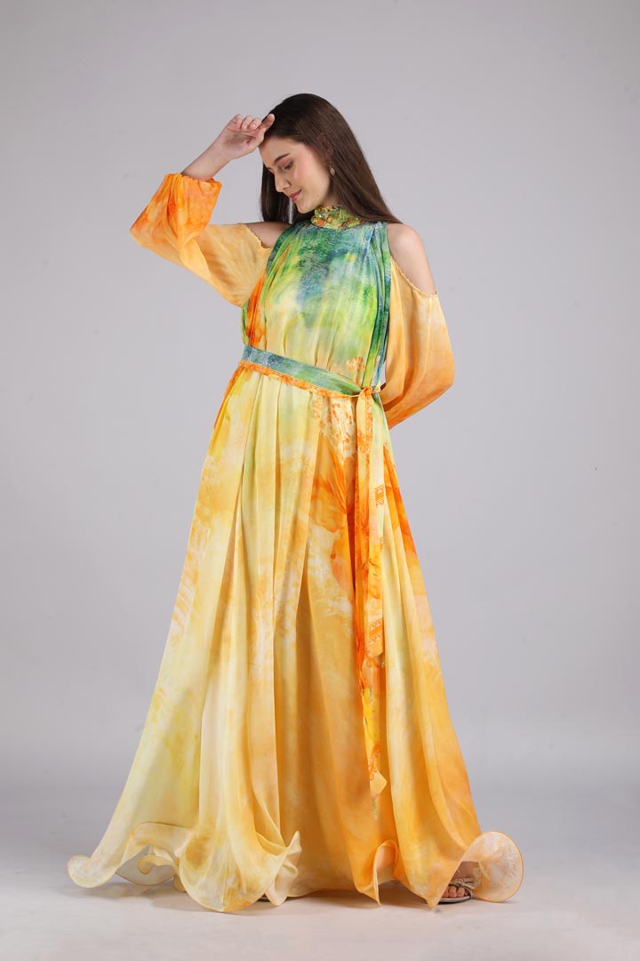 Aurora Arise Flora printed dress