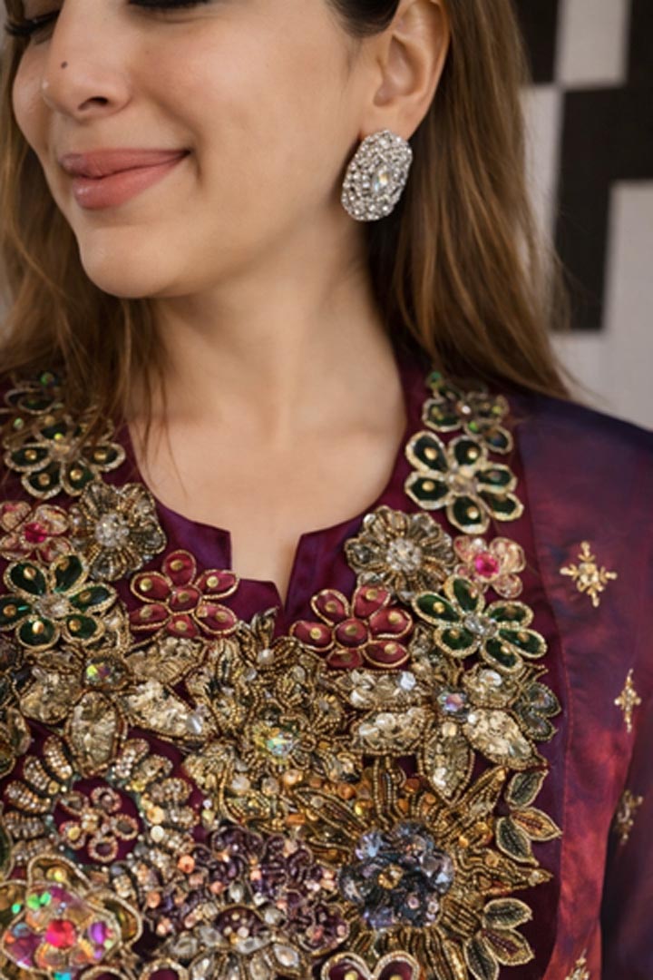 Fiza Embellished Silk Patiala Suit for Festive Weddings