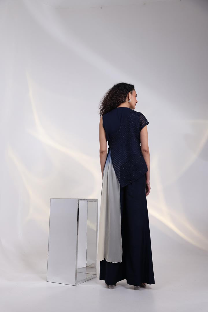 Noir Ombre Wrap Jumpsuit AAD560NAVY