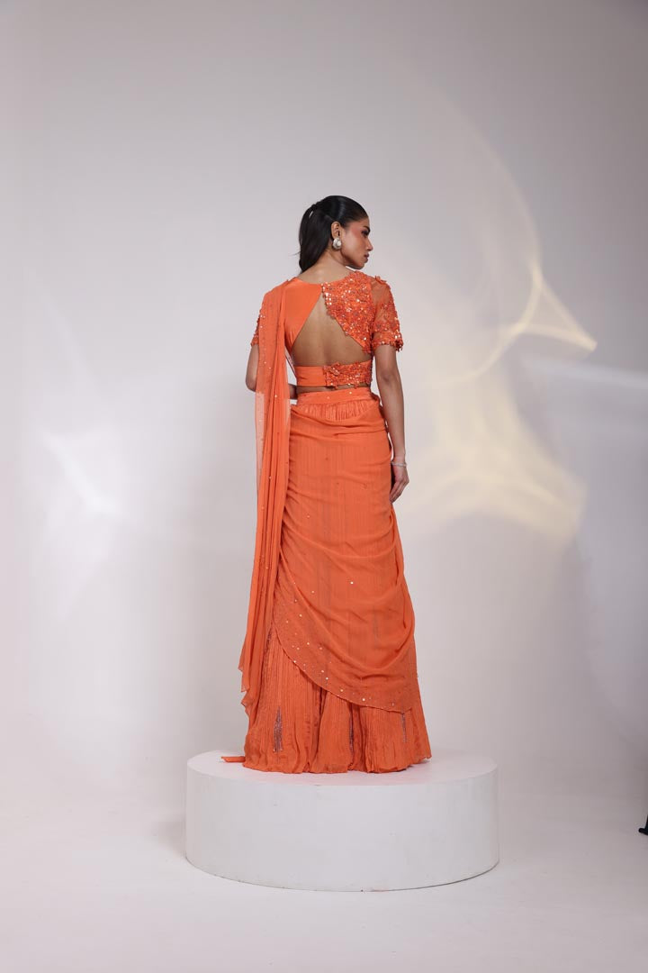 Trilateral Drape Saree SED8