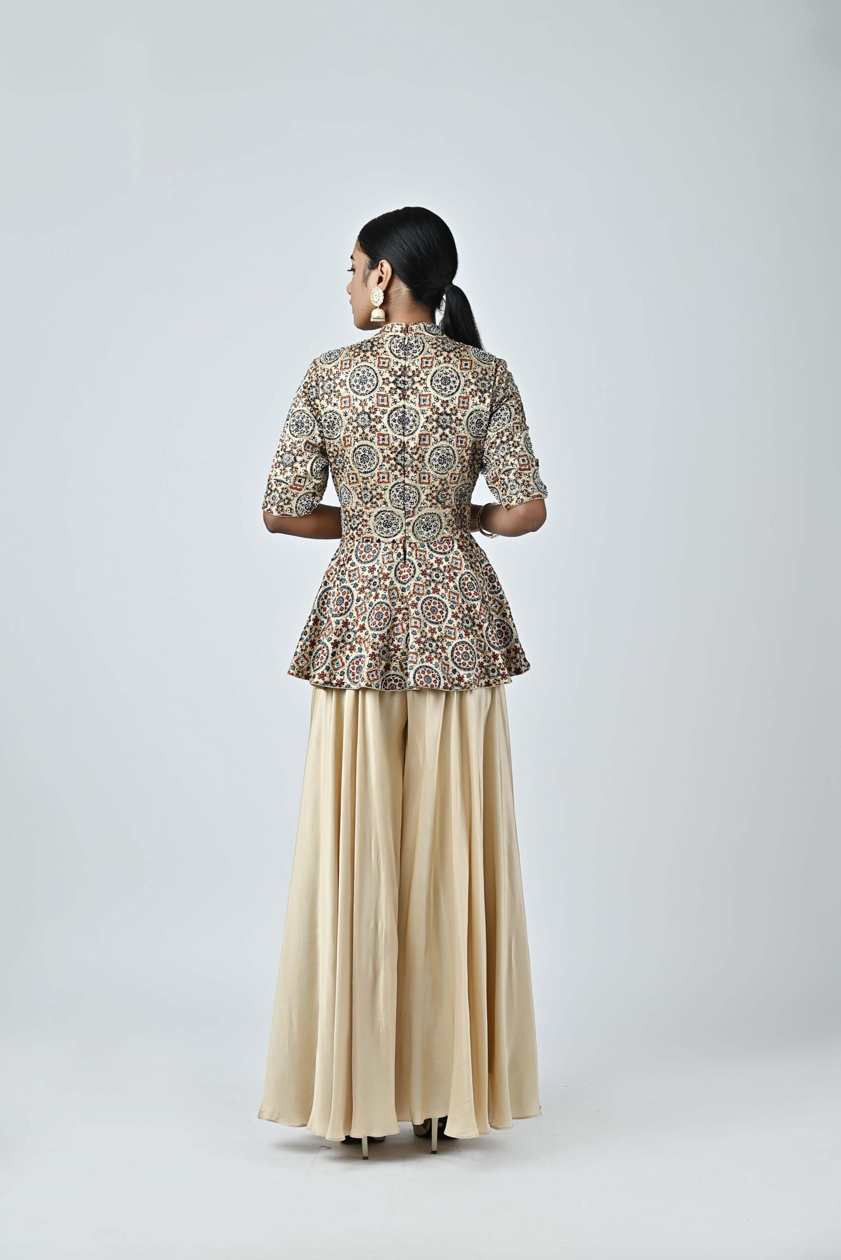 Ajrakh embellished jumpsuit