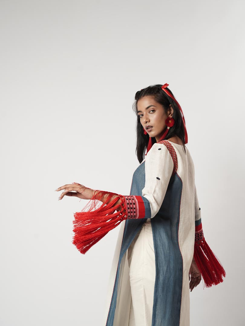 BLOCK FRING KURTA