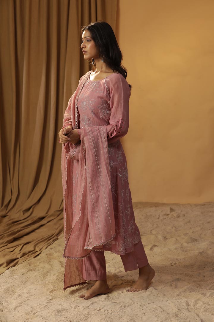 Image of PYAAZI EMBROIDERED SUIT SET