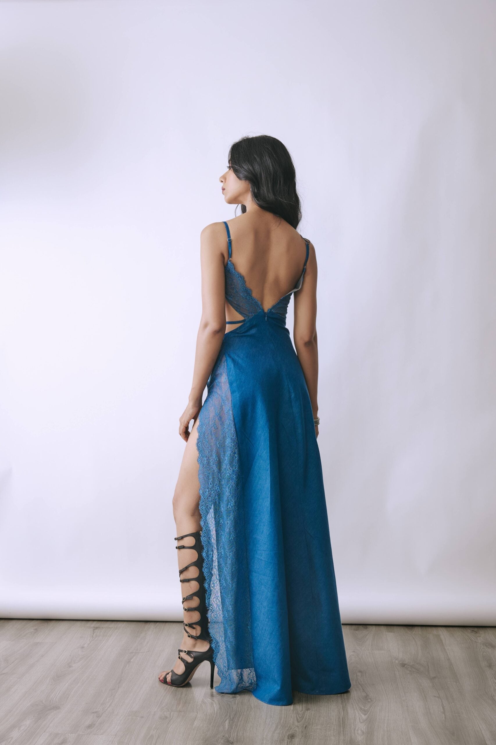 Lunar Edge Cut-Out Gown