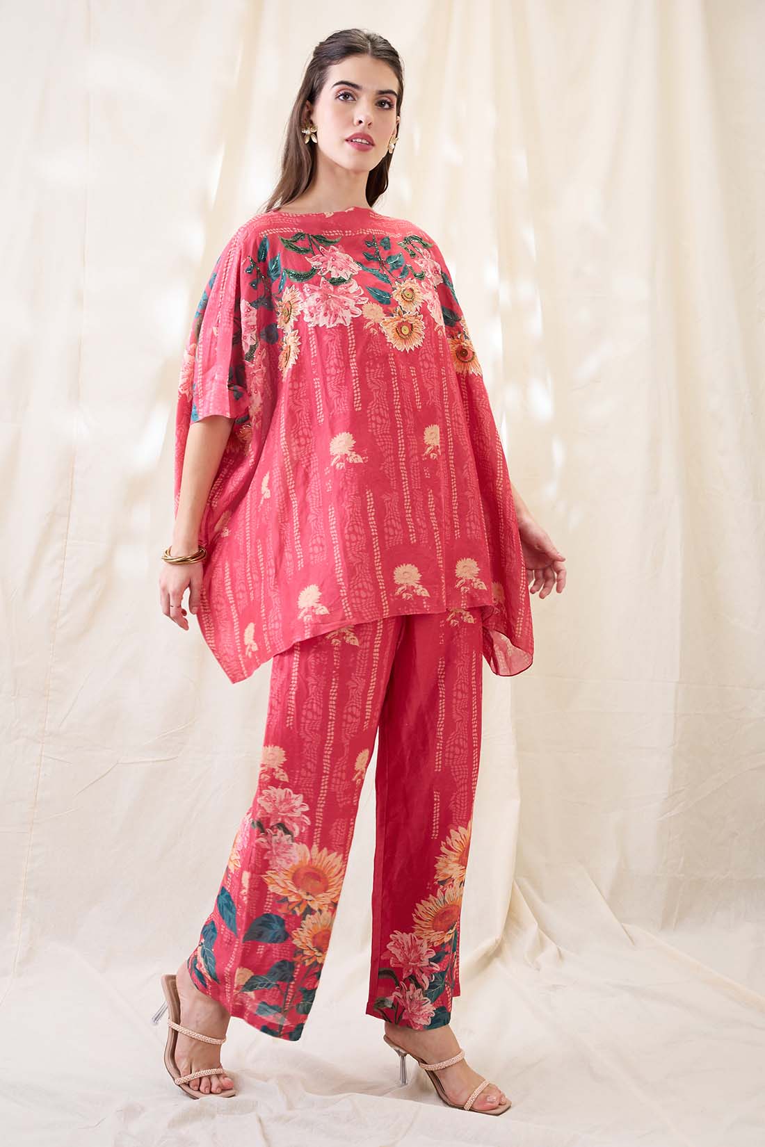 Ravya embroidered kimono co-ord set SP4622