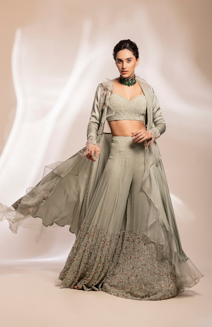 fusion jacket/blouse and sharara