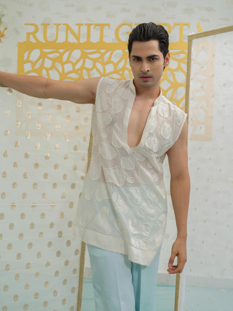 Amoeba Sleeveless Kurta set