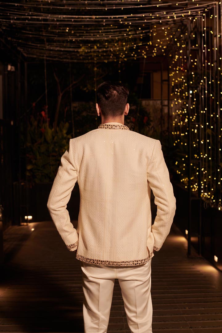 Ivory Impression Jacket set. 3 (Jacket + Shirt + Pant)