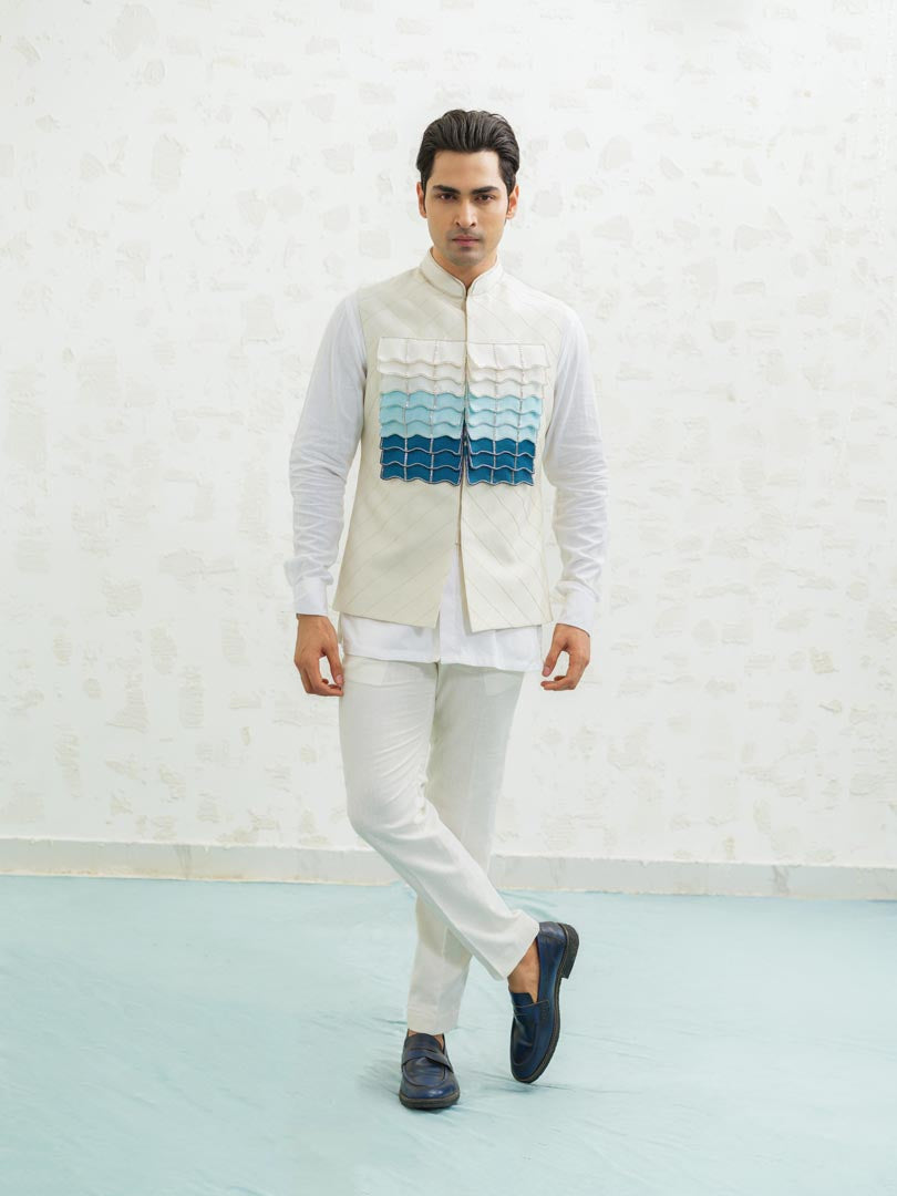 Blue Ombre Flap Bundi set