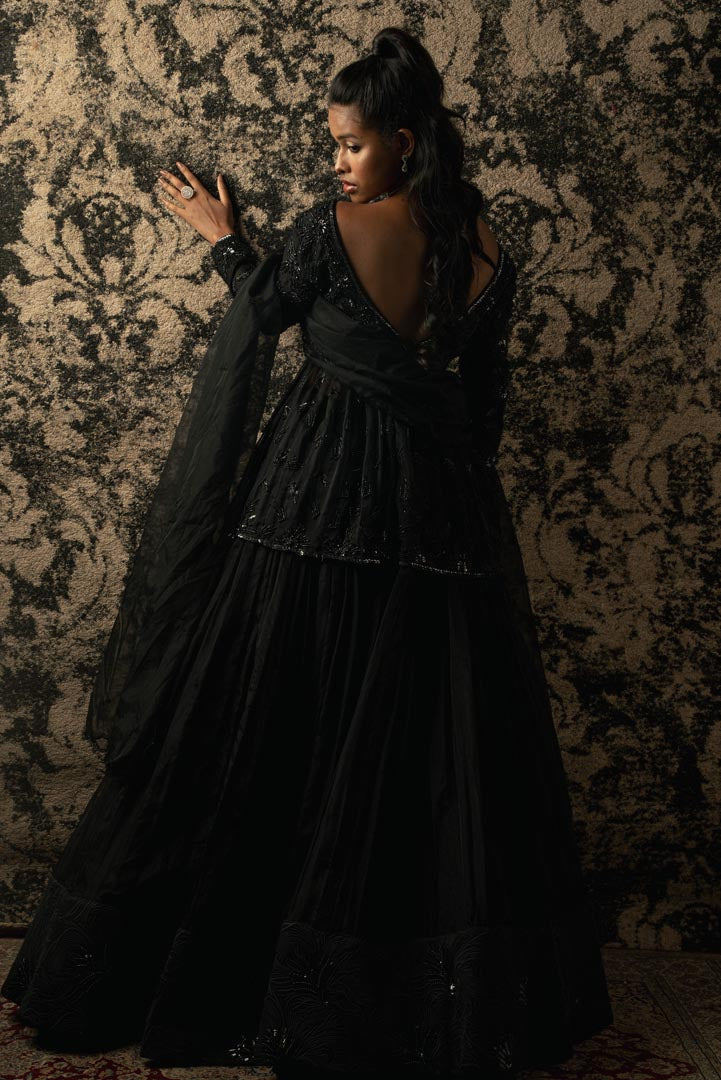 Black Skirt Set