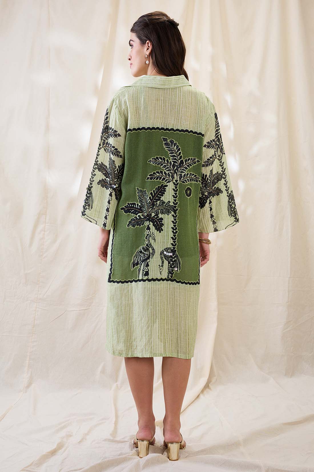 Noorani embellished boxy dress SP4652