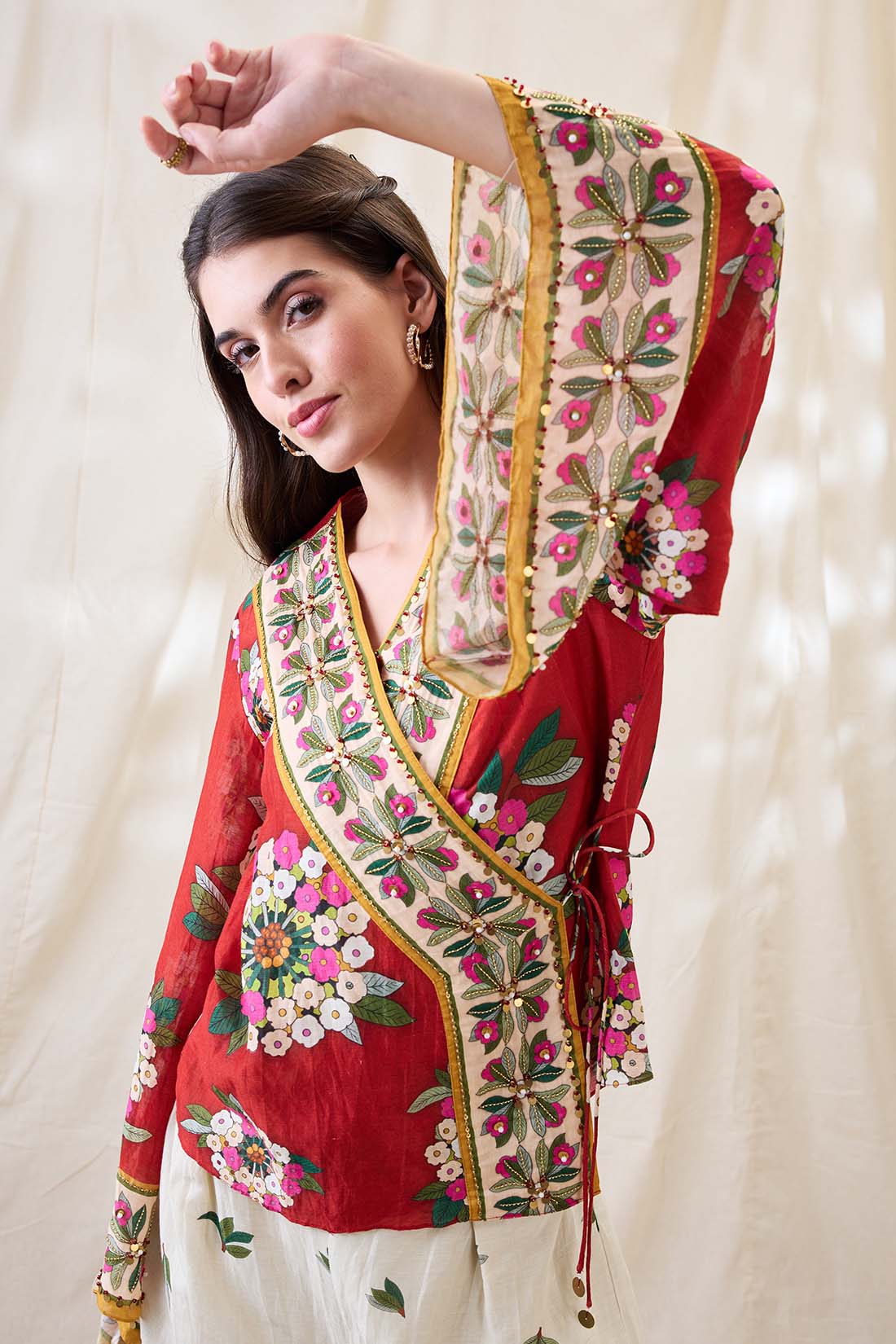 Gulzaar embellished angarkha set SP4674