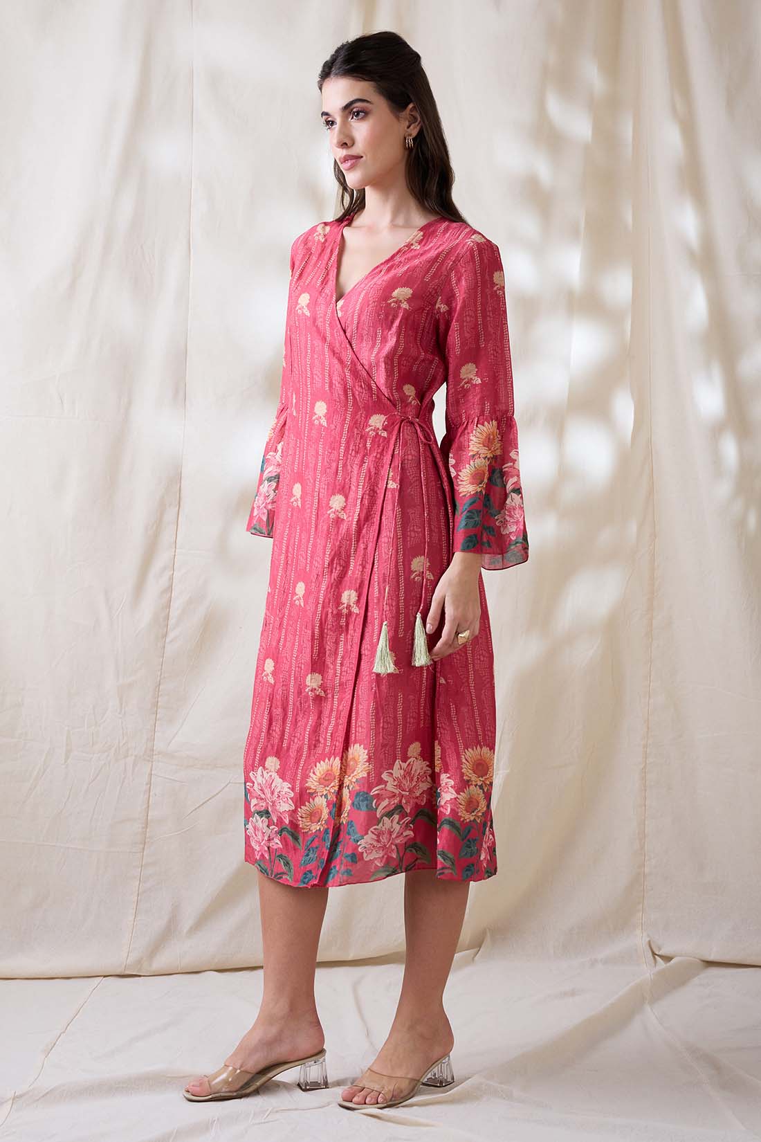 Ravya front overlapped dress SP4727