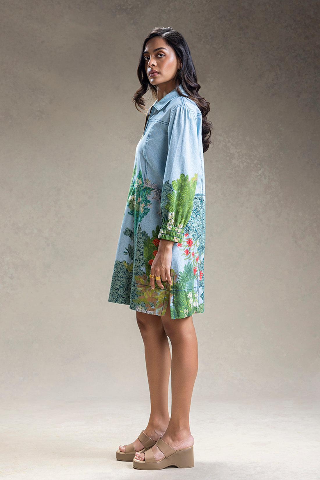 Blue Blume printed dress