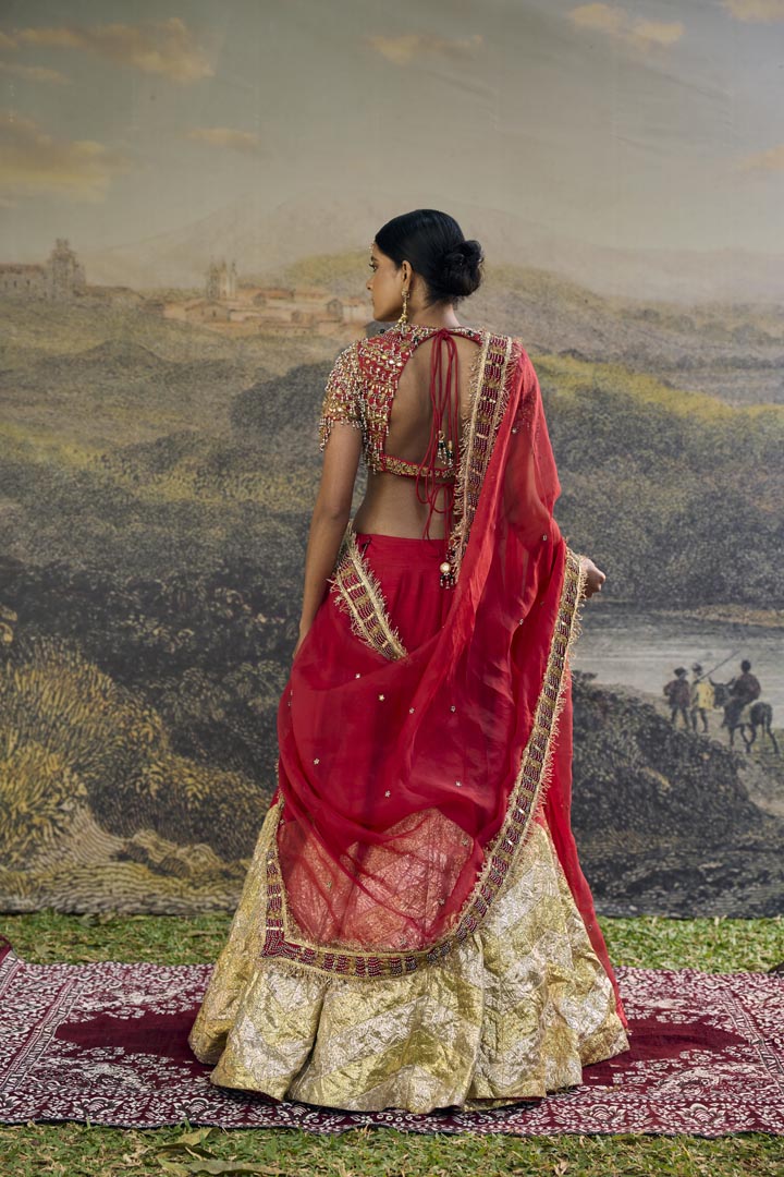 Lalima Jadau Lehenga Set