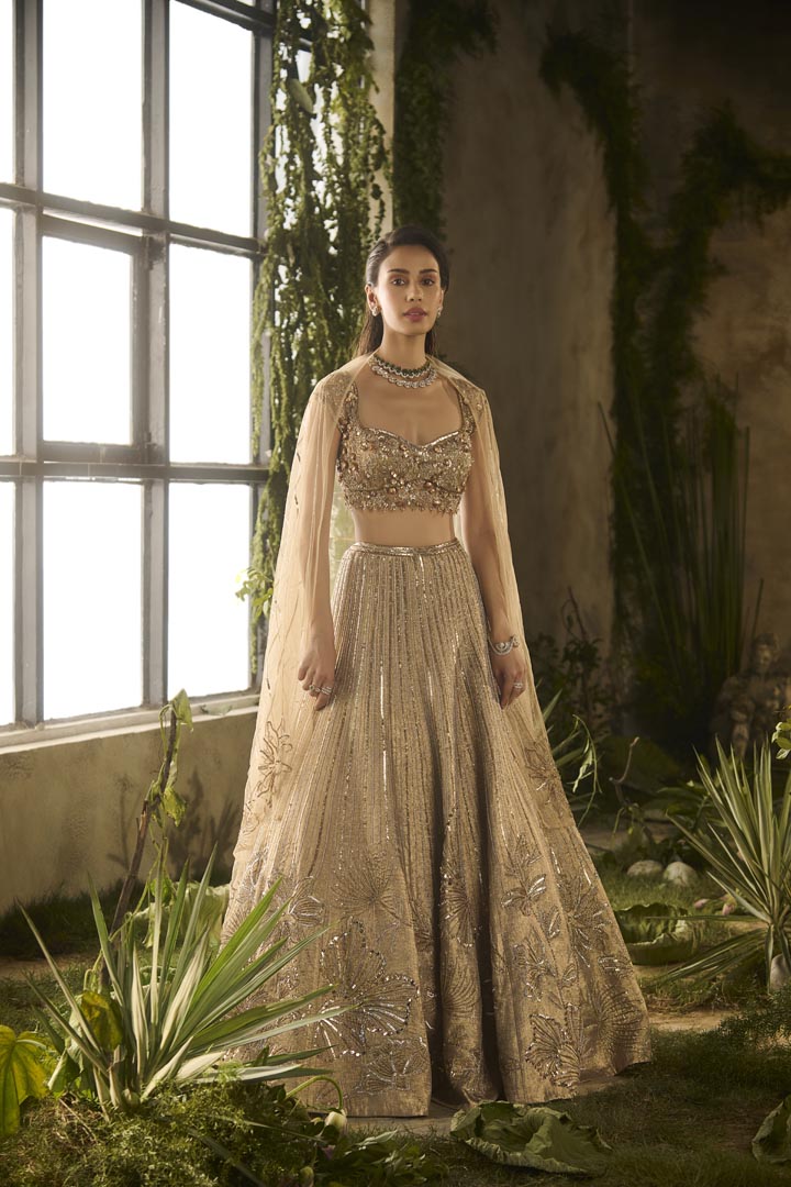 GOLD SPECTRUM LEHENGA SET