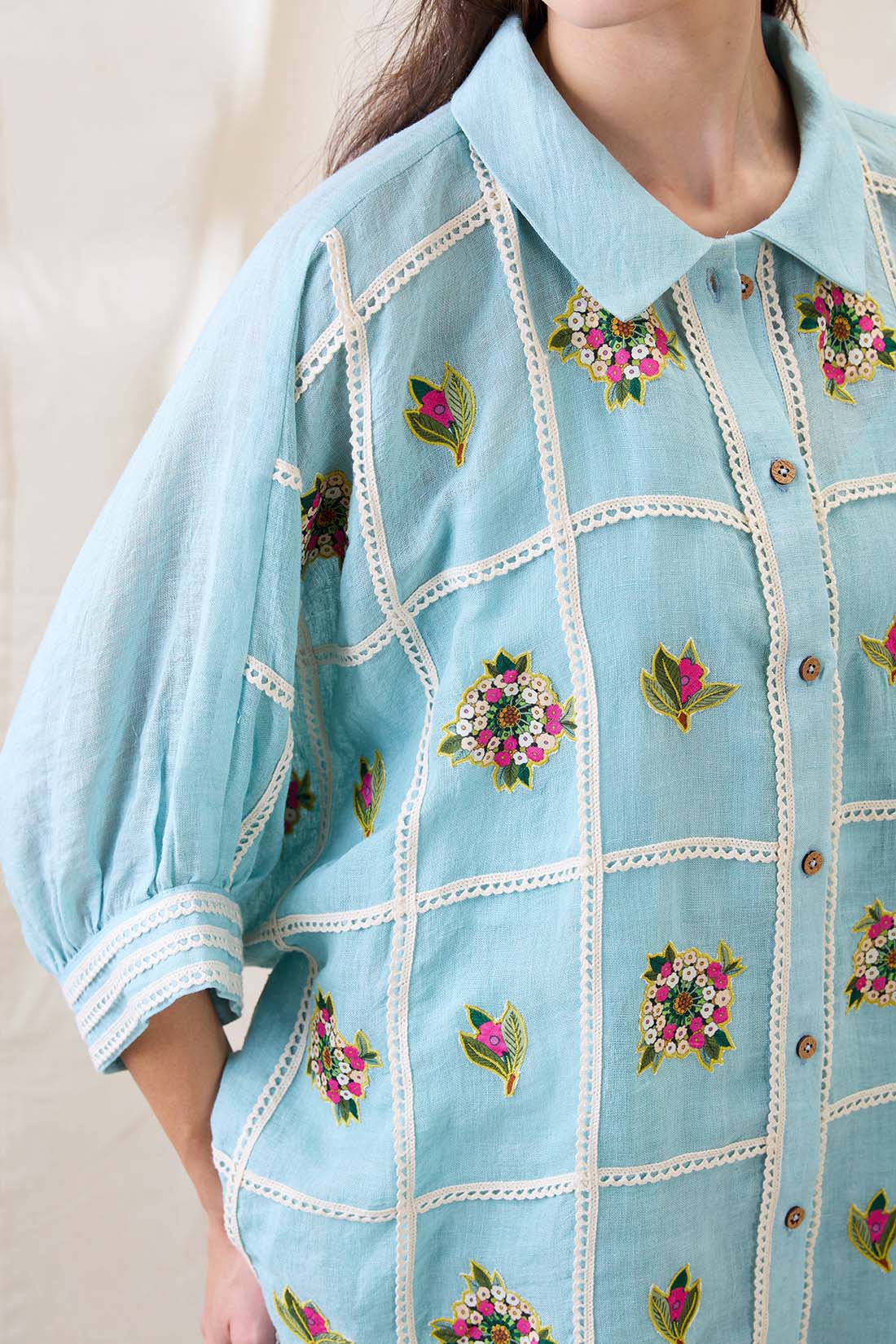 Gulzaar appliqued co-ord set SP4779