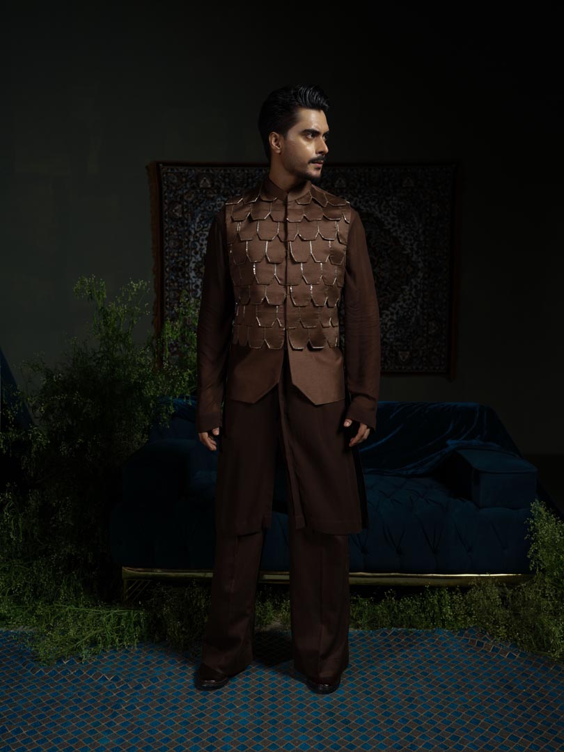 Brown flap bundi set