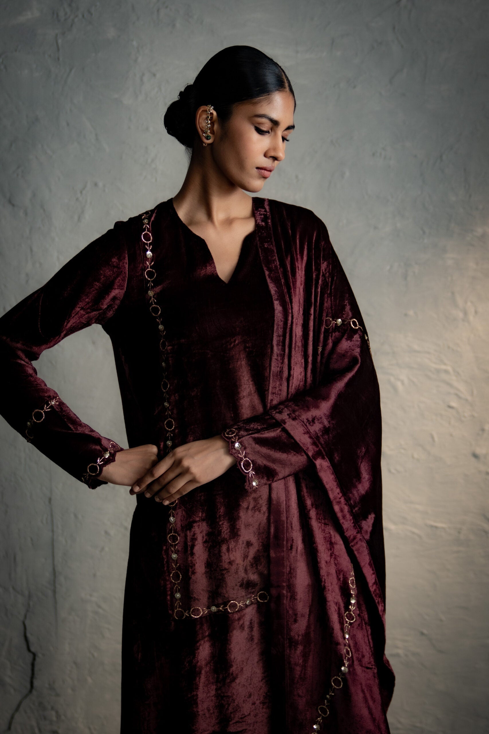Maaya Brown Kurta Set