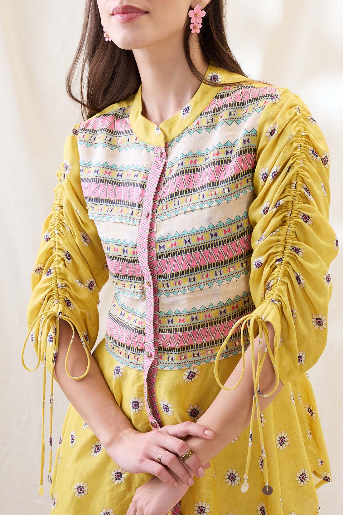 Nooma printed handkerchief top with pants SP4783