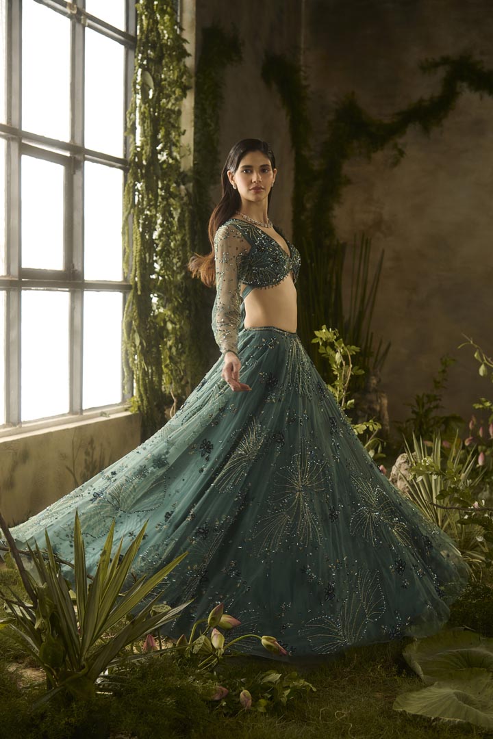 MYSTIC MOSS LEHENGA SET