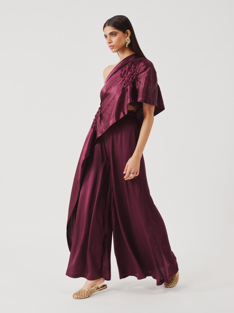 Pisa Top in Burgundy