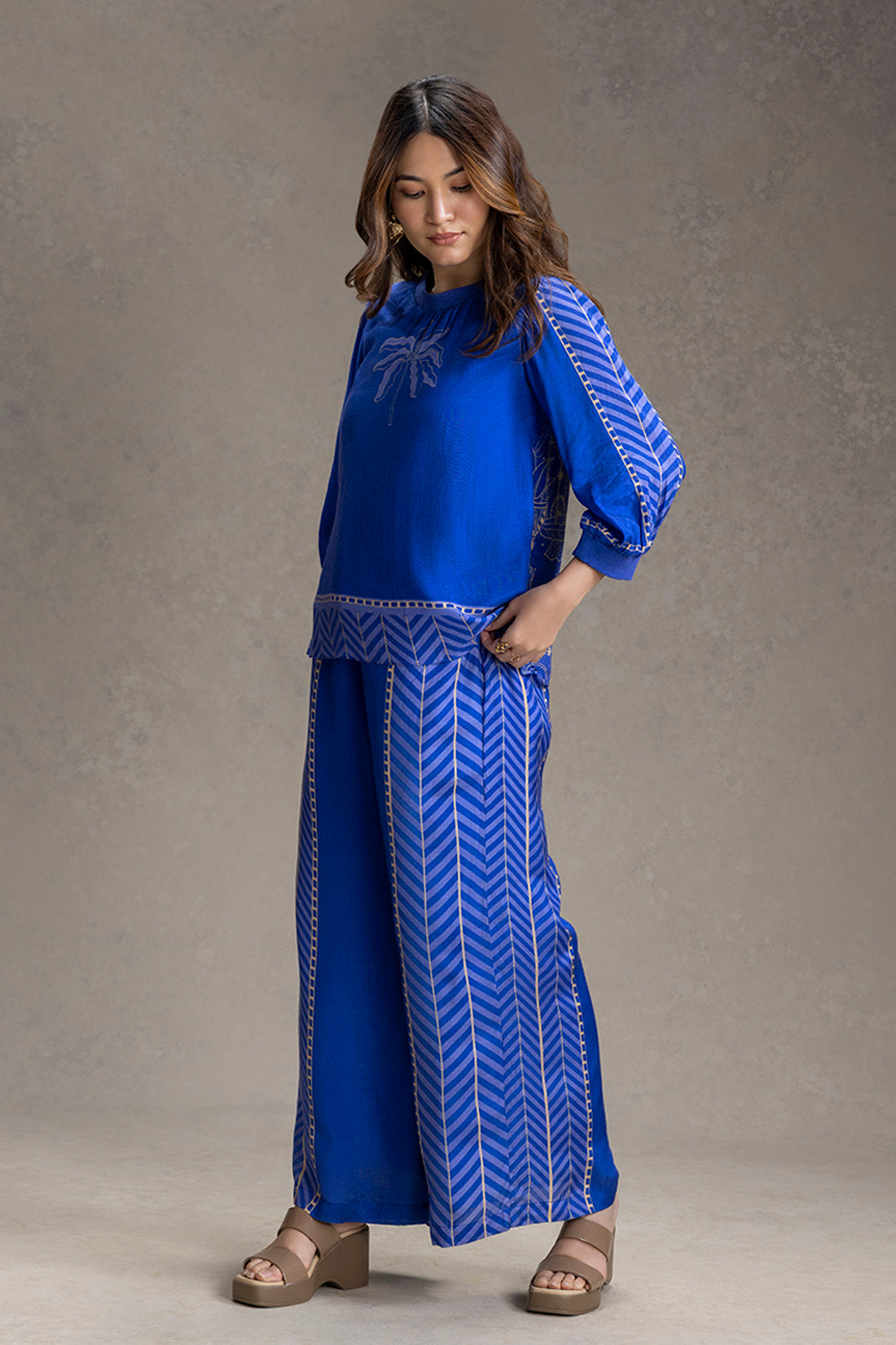 Electric Blue Kyomi coord set