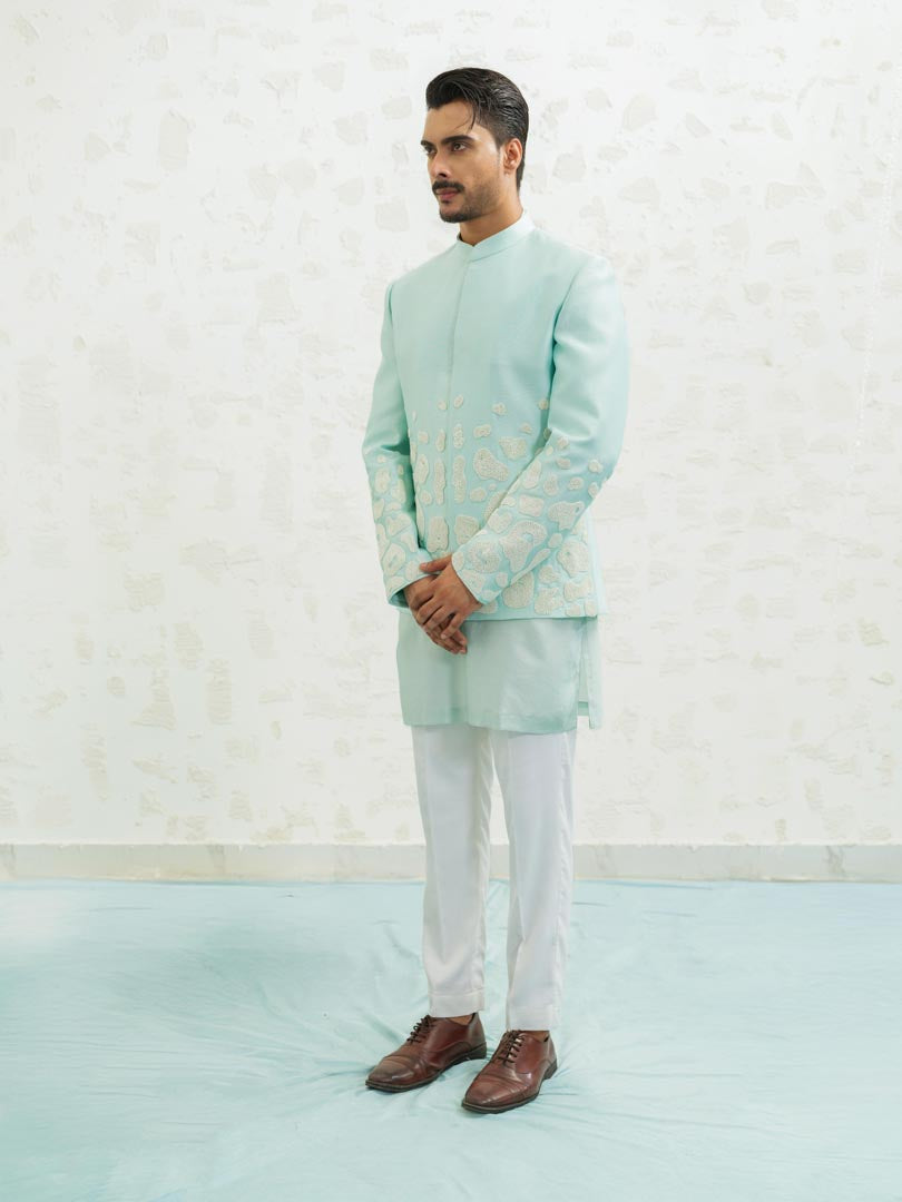 Amoeba Blue Jodhpuri set
