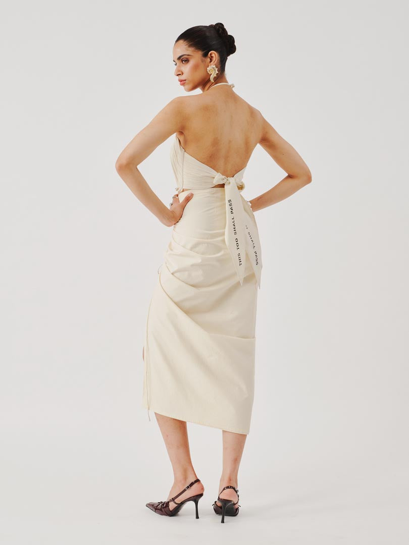 Lucid Muslin Halter Neck Top