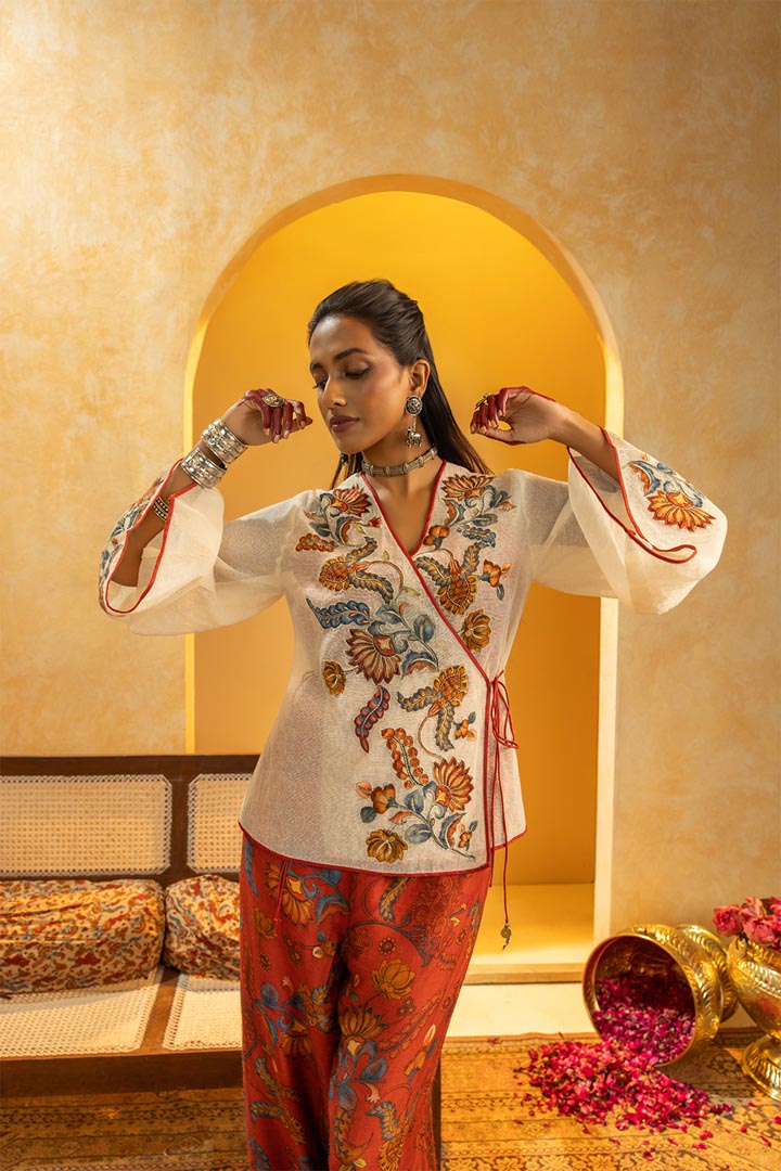 Rangtara Appliqued co-ord setSP4843