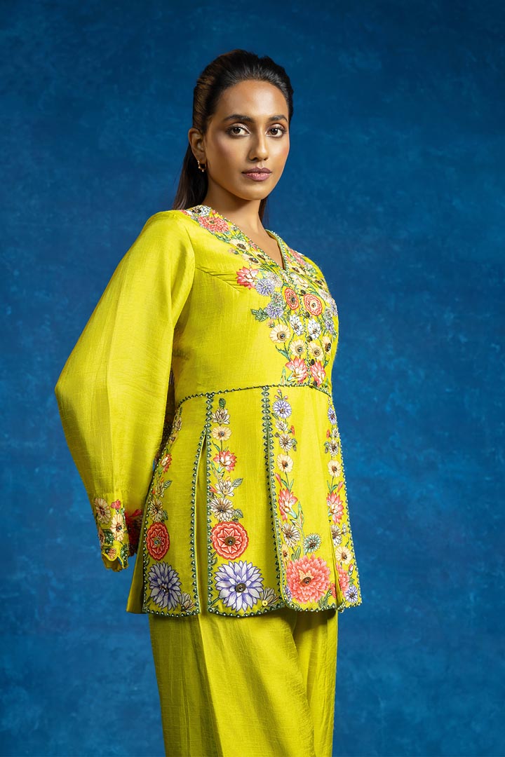 Baghira embellished panelled pant setSP4942