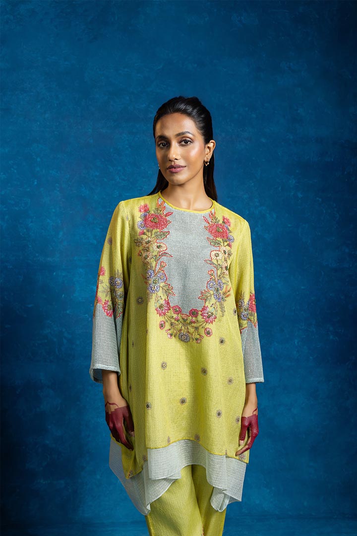 Baghira Appiqued layered Kurta setSP4947
