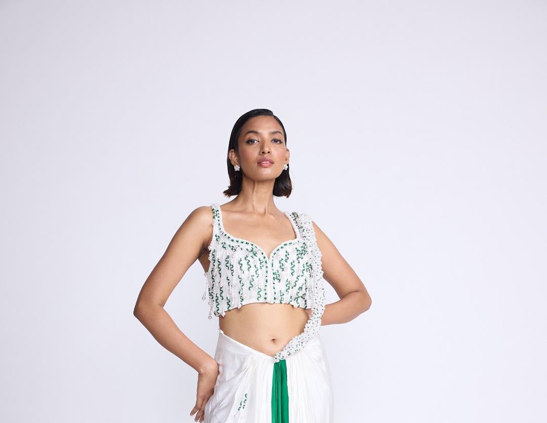 Pearl Braided Saree