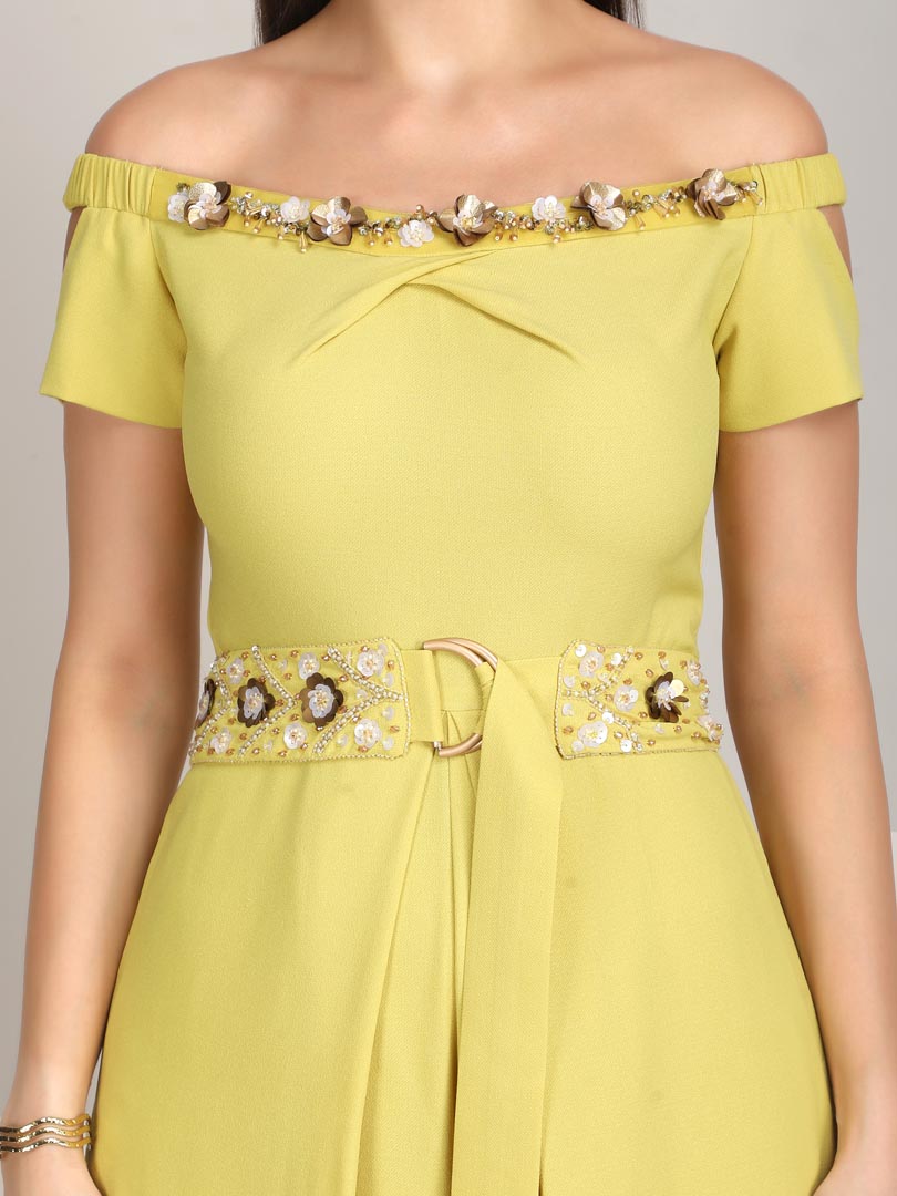 Aurora Glow yellow Jumpsuit