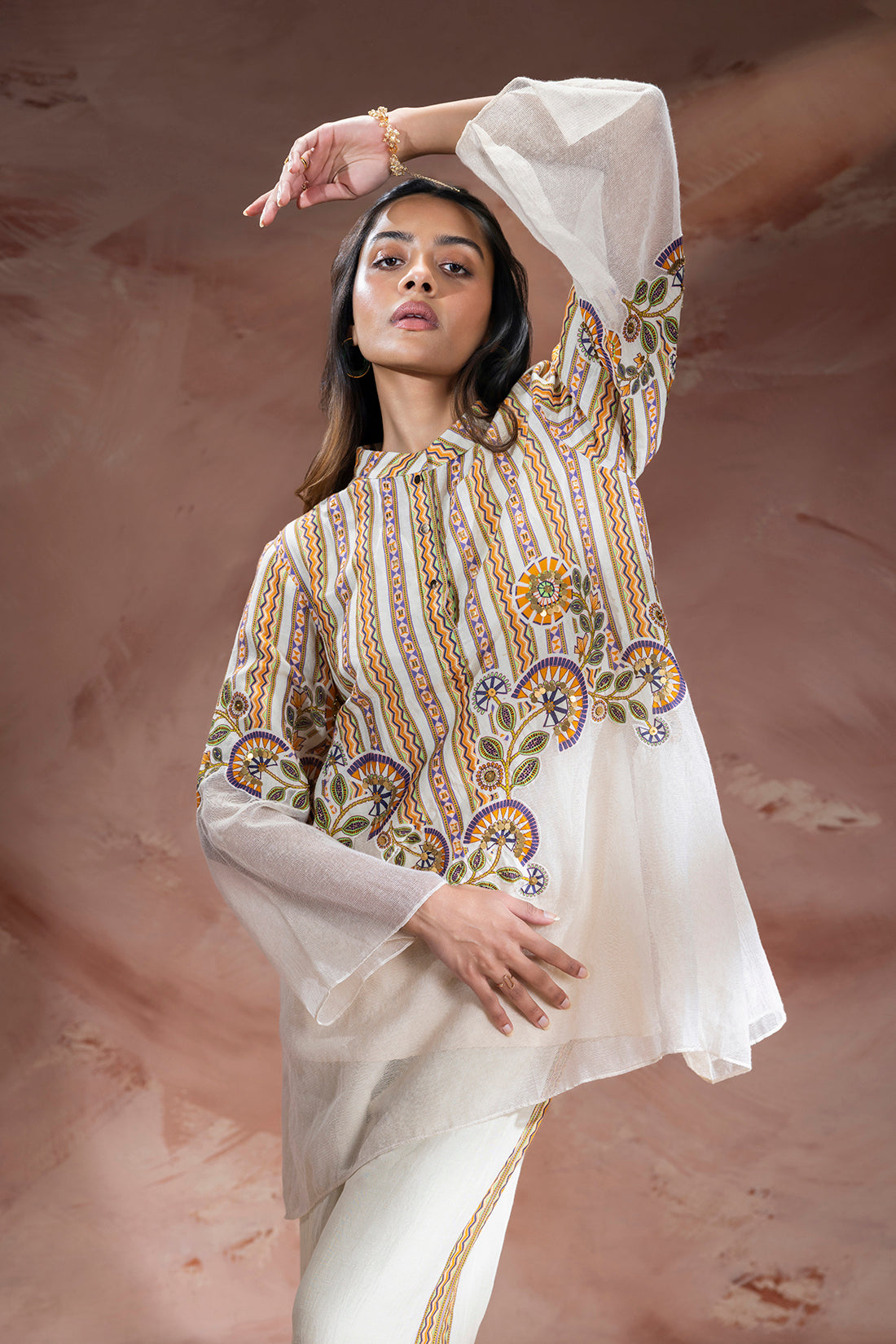 beige Nooma Kurta set