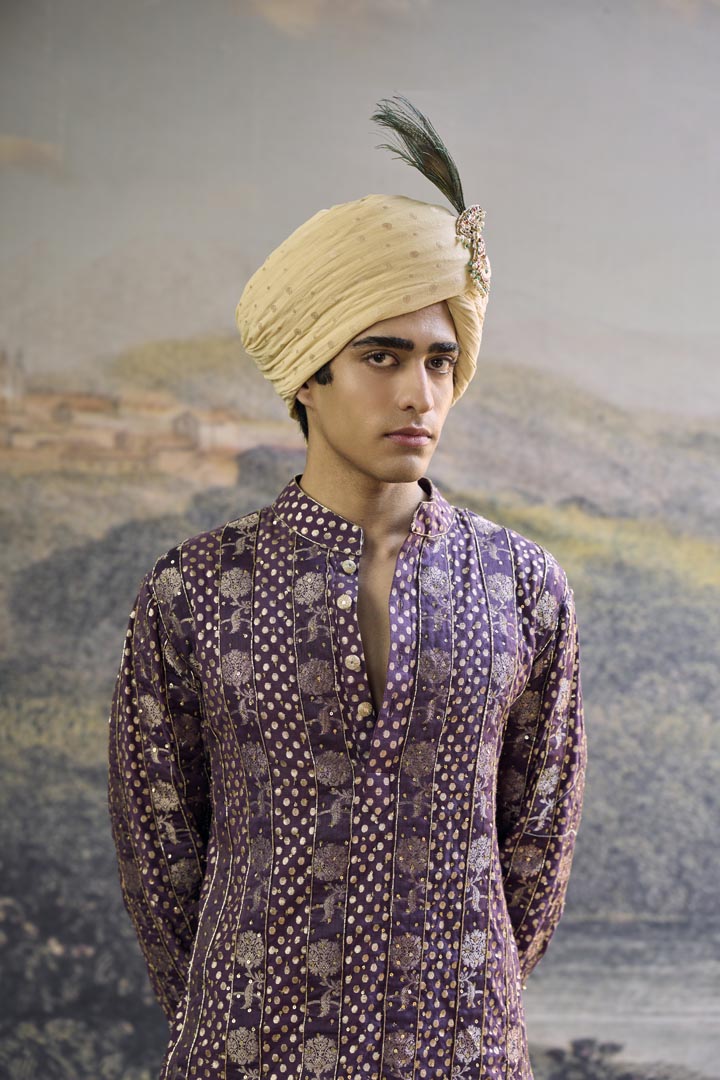 Baijanti Brocade Kurta Set