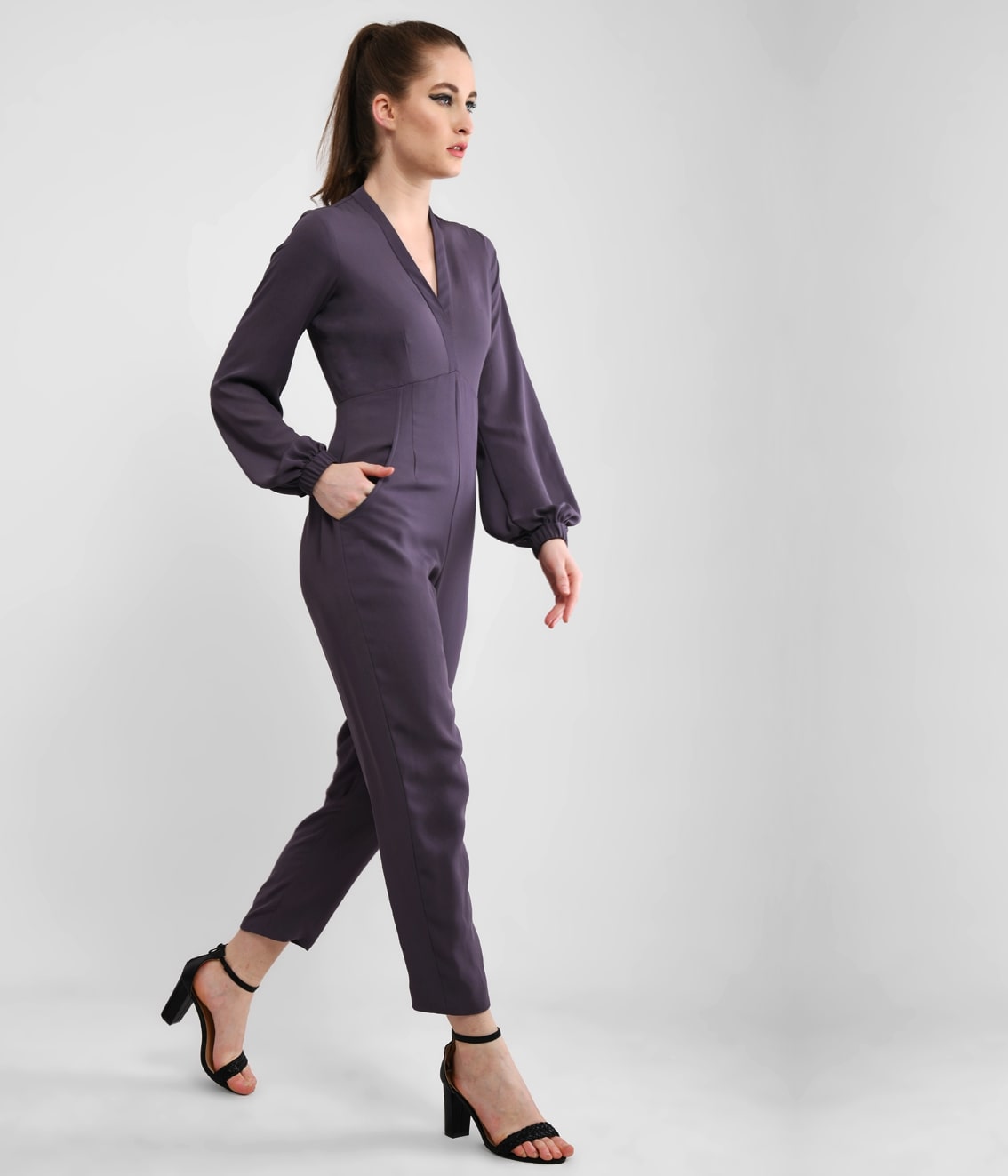 Girl Power Grey Jumpsuit