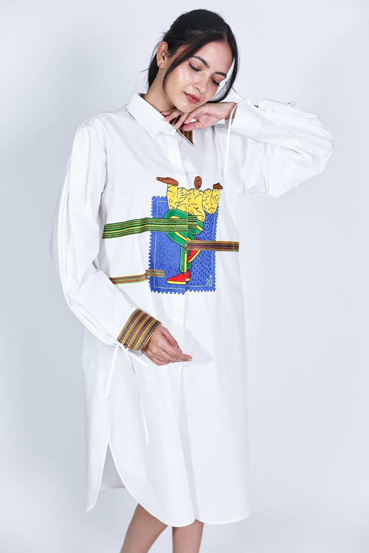 Stamp Shirtdress