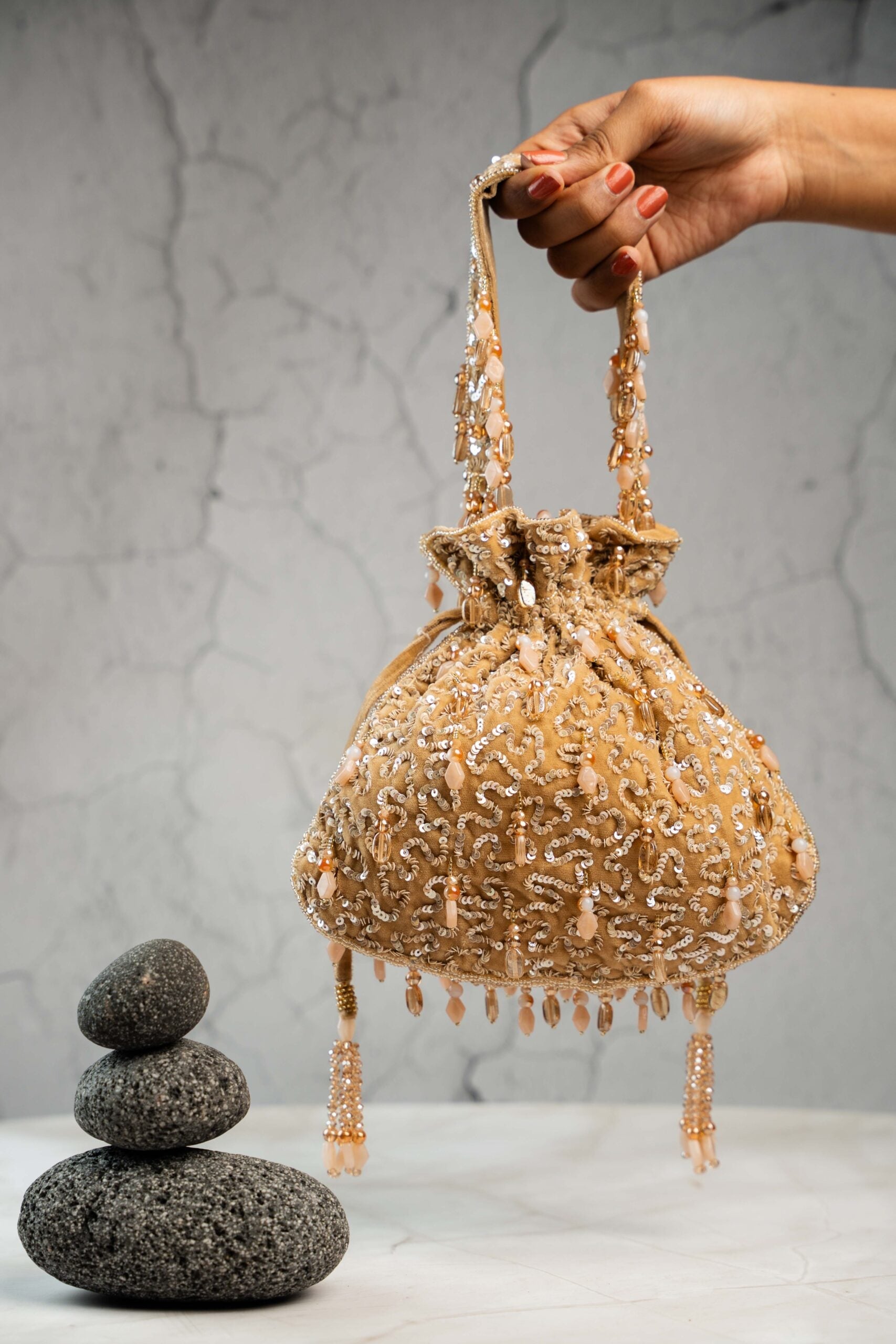 Serenity Satchel Golden Aura