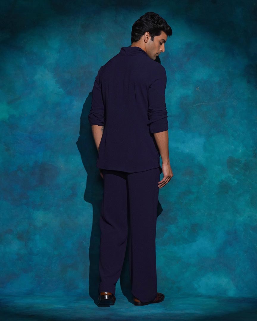 MIDNIGHT BLUE COWL
KURTA SET
