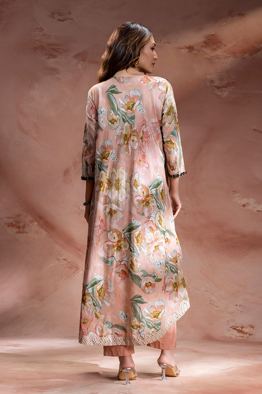 dusky pink zeya embellished set