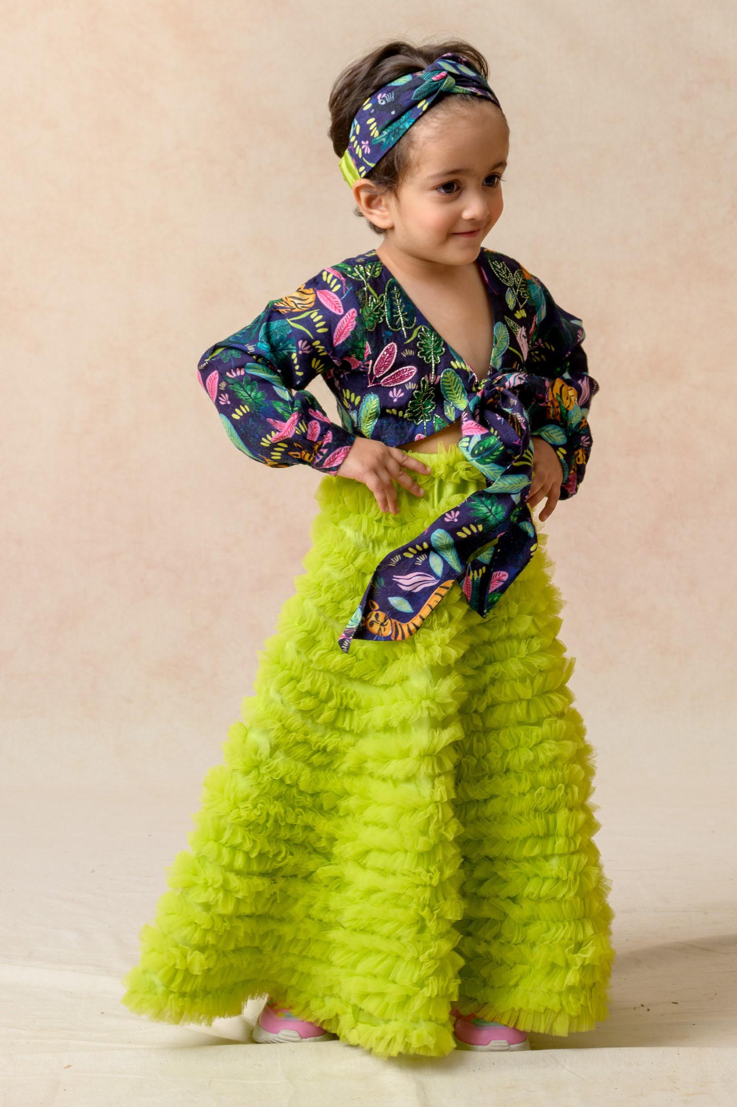 Hand embroidered Gown