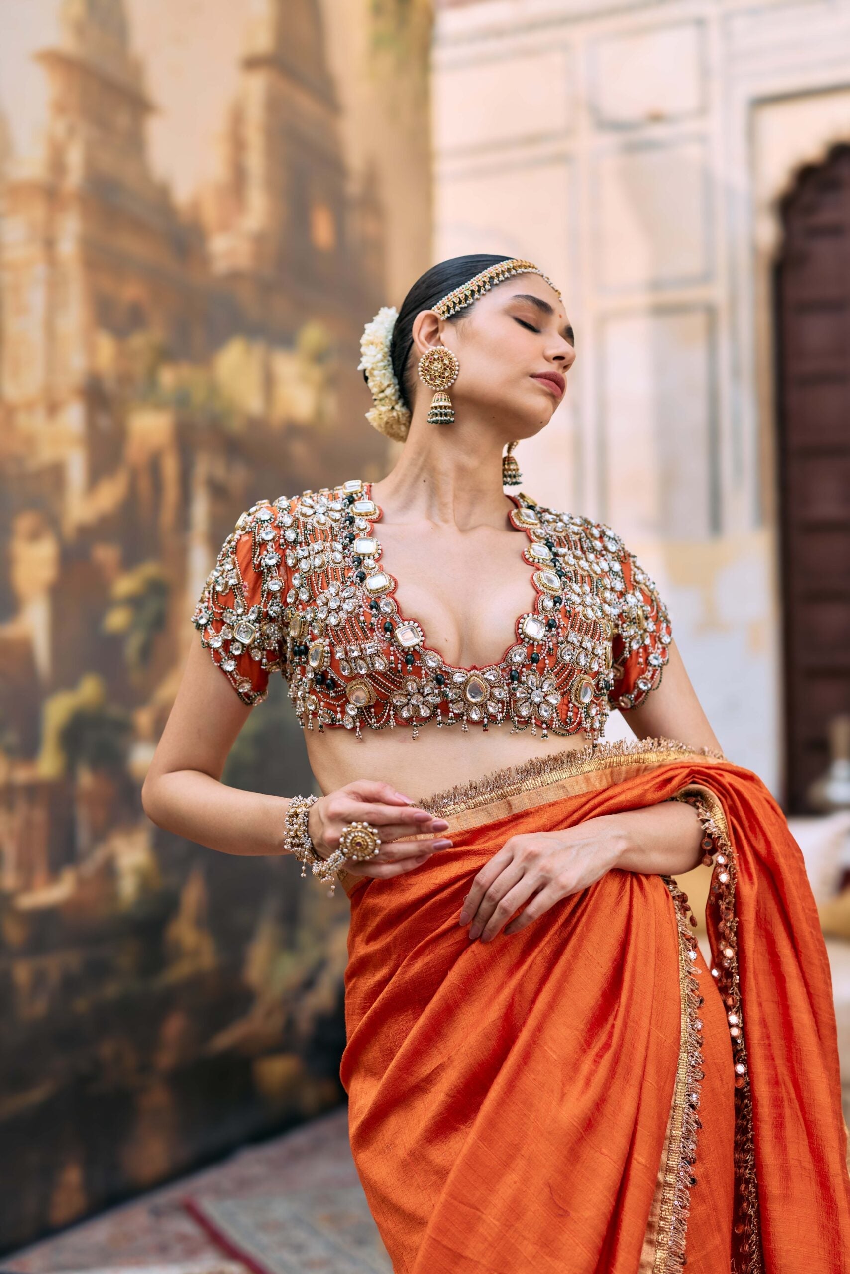 Vajramani Saree Set