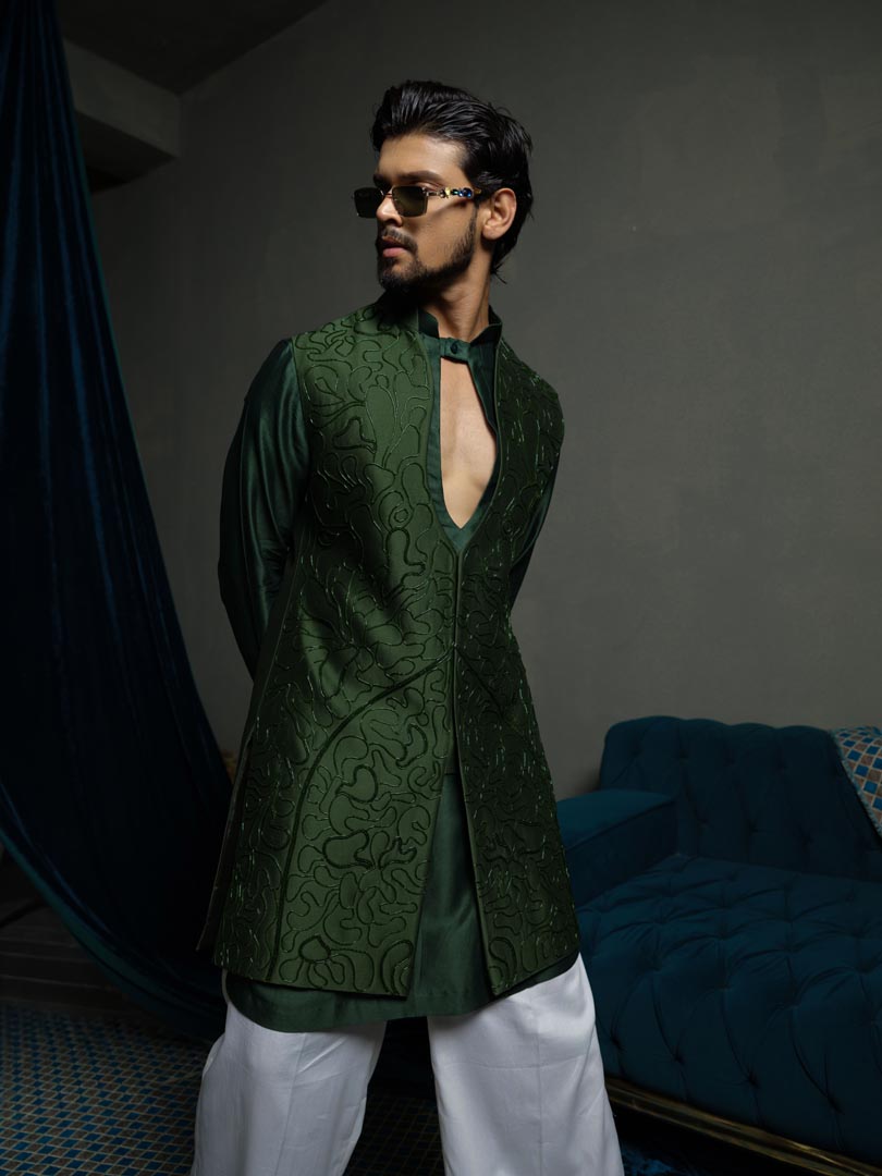 Forest long jacket Set