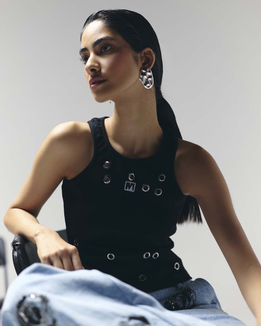 EYELET RIB TOP