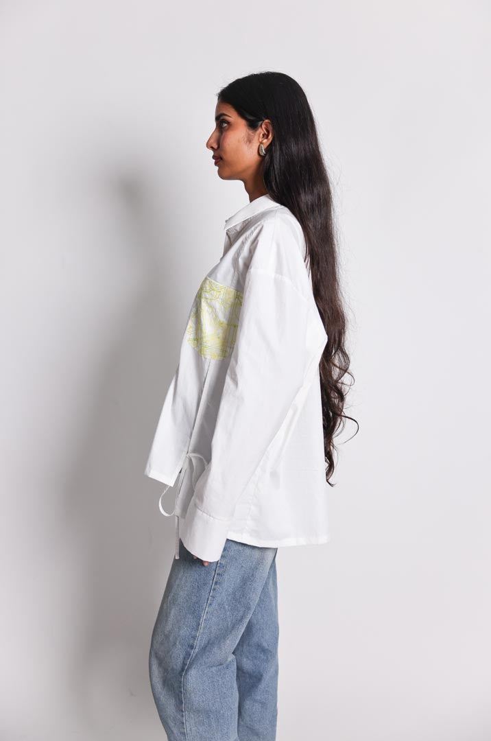 Pattern Pocket Shirt