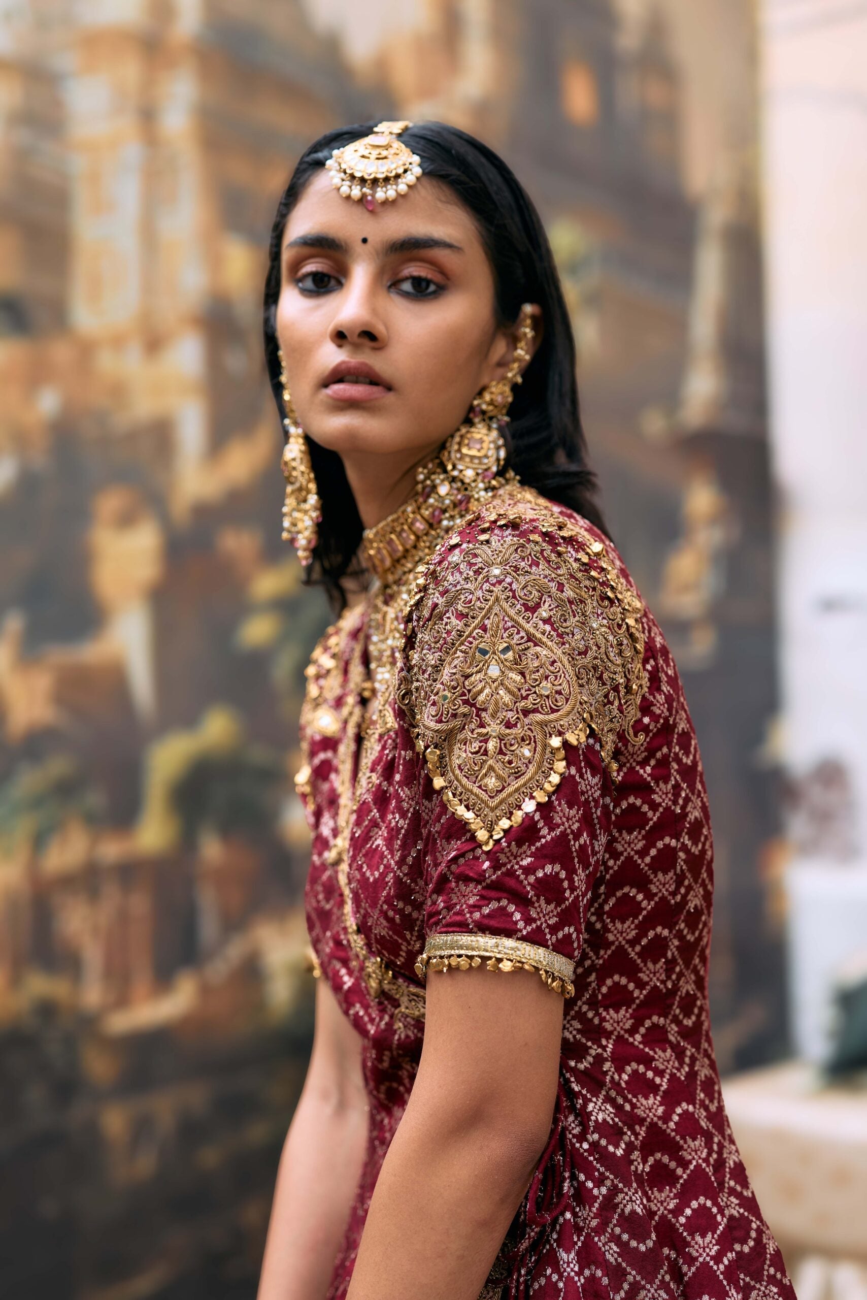 Vedi Peplum Sharara Set